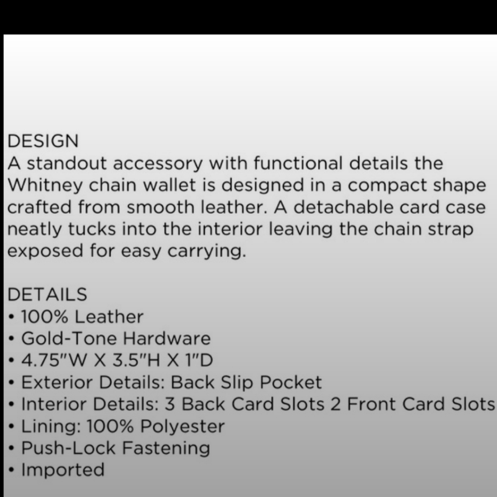 Michael Kors // Chain Wallet - Picture 5 of 6